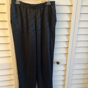 Victoria Secret M black with white piping loungewear